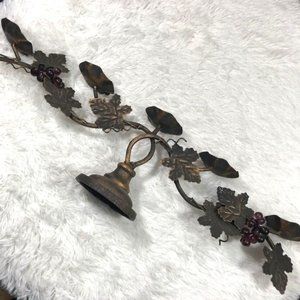 Rustic Bronze Metal Grapevine Candelabra